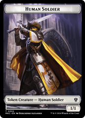 City's Blessing // Human Soldier Double-Sided Token [Murders at Karlov Manor Commander Tokens] | Card Citadel