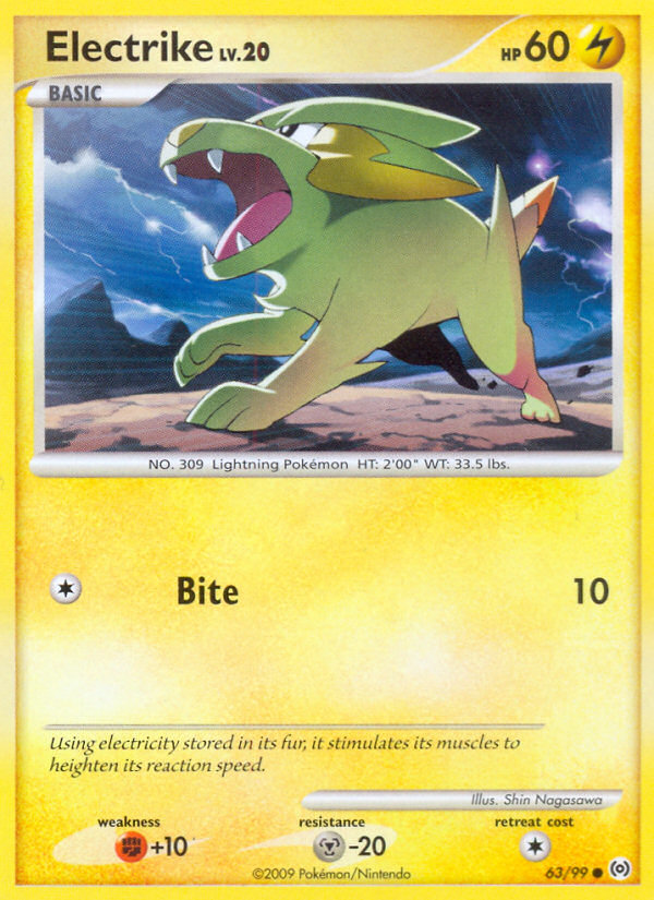 Electrike (63/99) [Platinum: Arceus] | Card Citadel