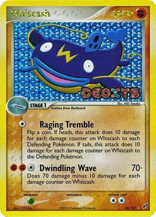 Whiscash (28/107) (Stamped) [EX: Deoxys] | Card Citadel