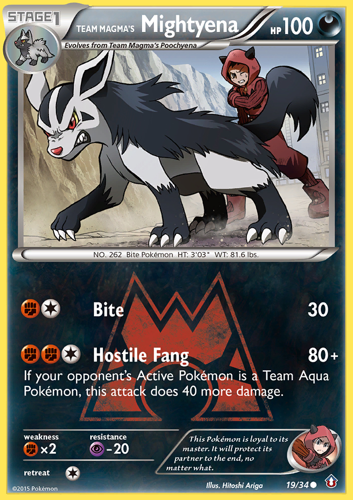 Team Magma's Mightyena (19/34) [XY: Double Crisis] | Card Citadel