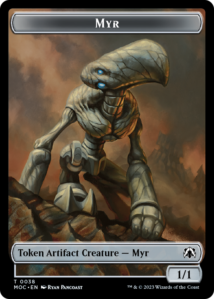 Phyrexian Germ // Myr Double-Sided Token [March of the Machine Commander Tokens] | Card Citadel