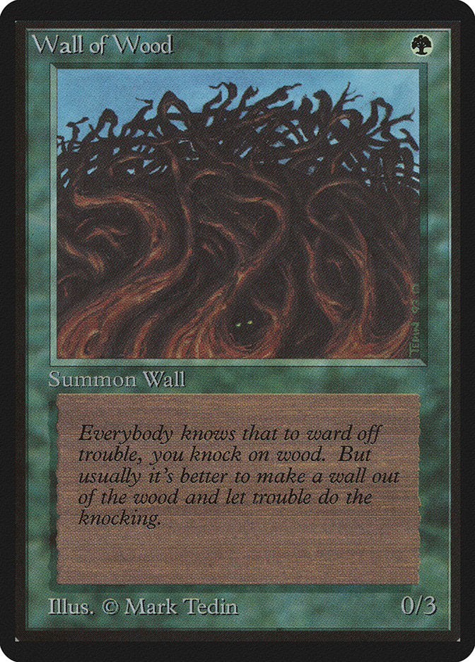 Wall of Wood [Limited Edition Beta] | Card Citadel