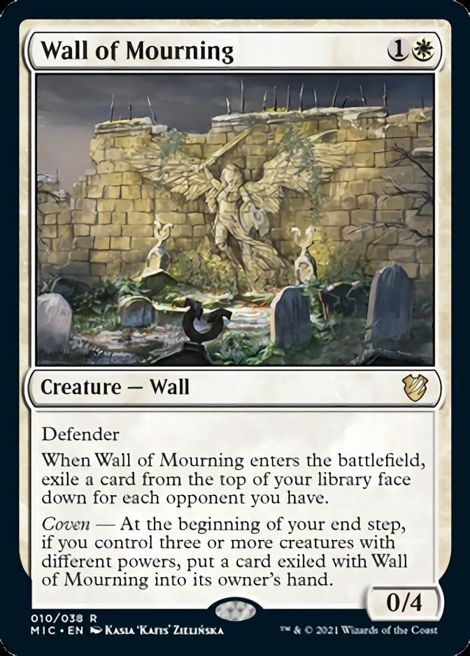 Wall of Mourning [Innistrad: Midnight Hunt Commander] | Card Citadel