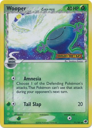 Wooper (71/101) (Delta Species) (Stamped) [EX: Dragon Frontiers] | Card Citadel