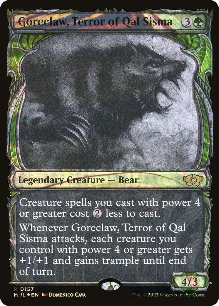 Goreclaw, Terror of Qal Sisma (Halo Foil) [Multiverse Legends] | Card Citadel