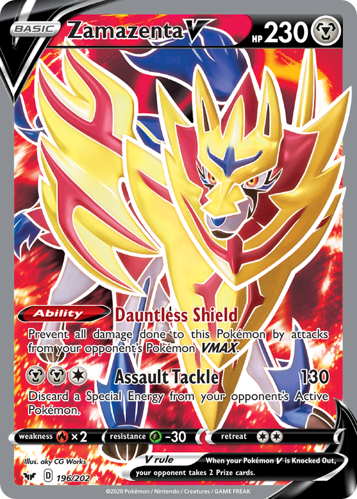 Zamazenta V (196/202) [Sword & Shield: Base Set] | Card Citadel