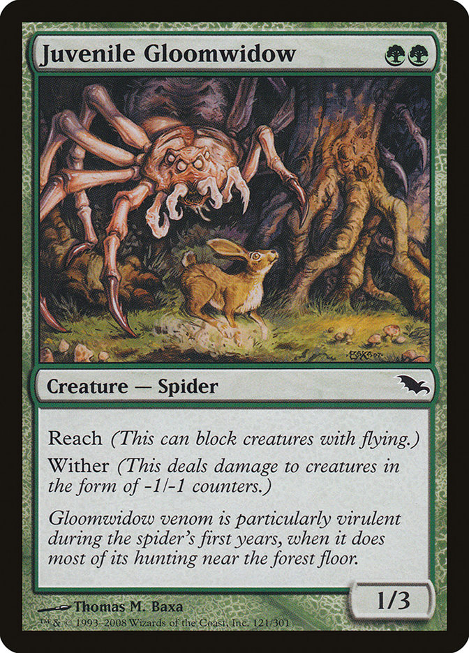 Juvenile Gloomwidow [Shadowmoor] | Card Citadel