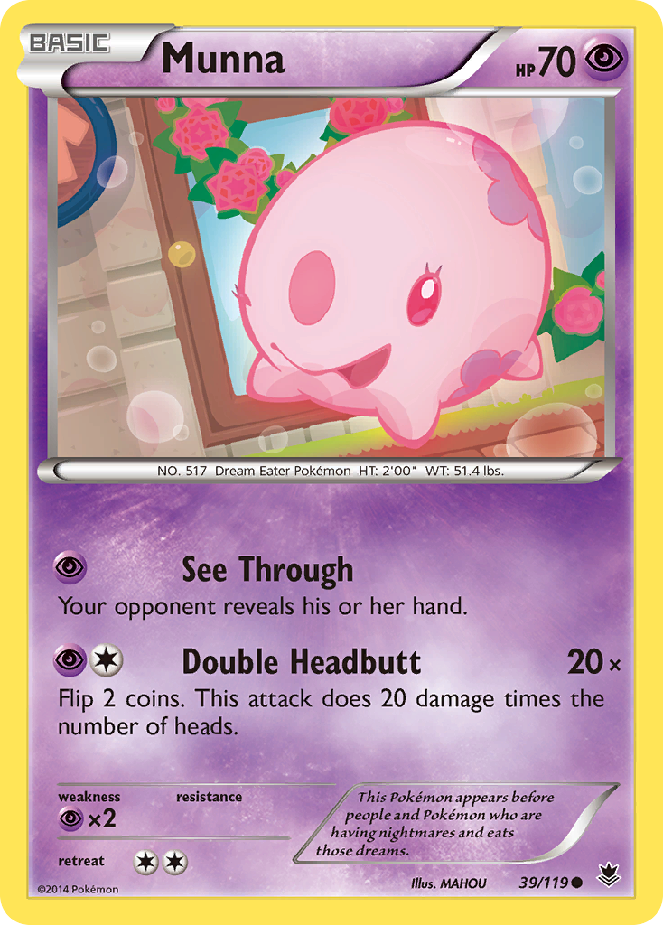 Munna (39/119) [XY: Phantom Forces] | Card Citadel