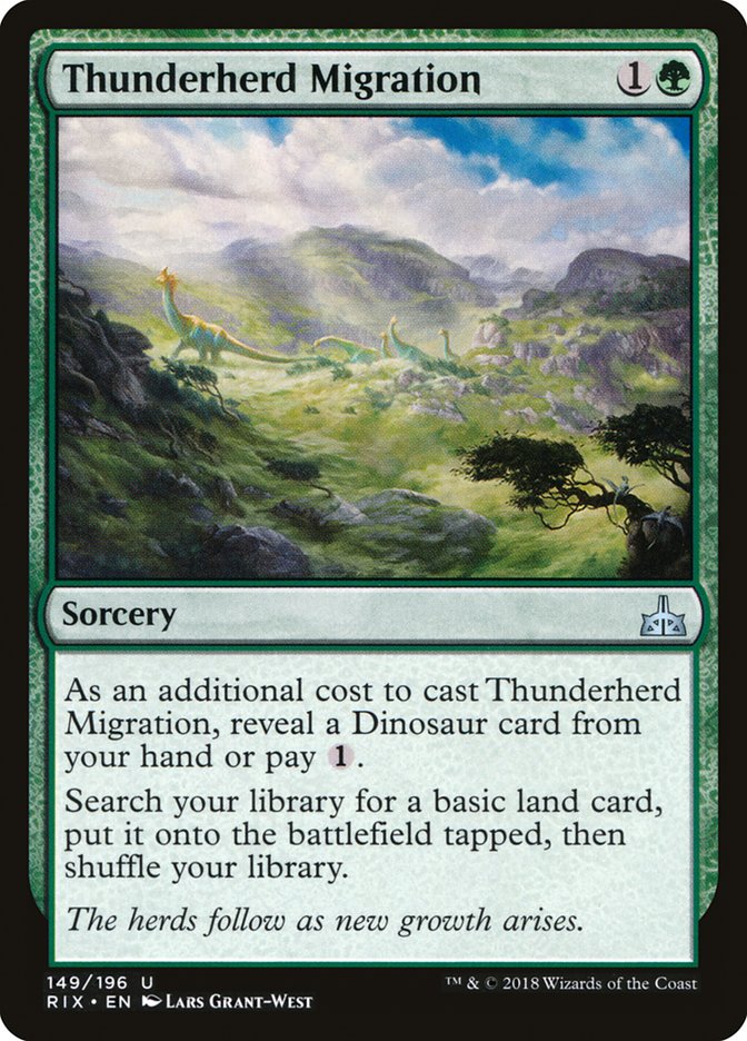 Thunderherd Migration [Rivals of Ixalan] | Card Citadel