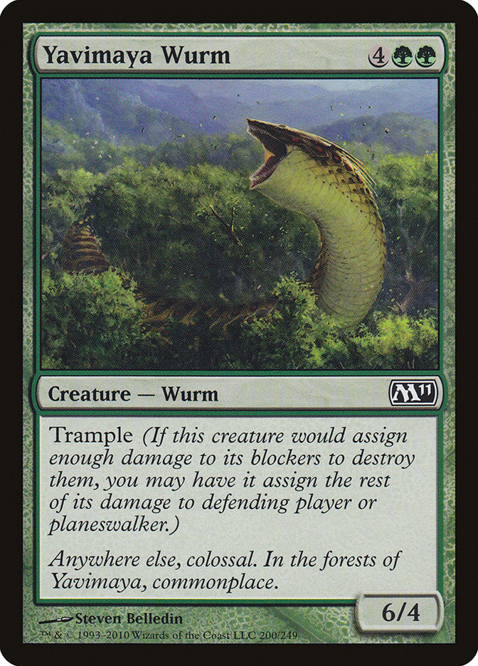 Yavimaya Wurm [Magic 2011] | Card Citadel