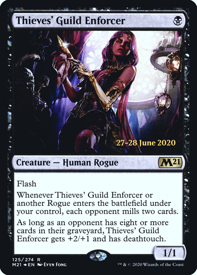 Thieves' Guild Enforcer  [Core Set 2021 Prerelease Promos] | Card Citadel