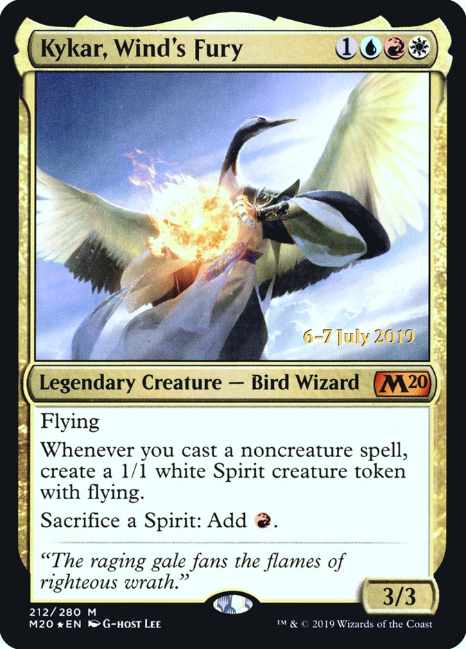 Kykar, Wind's Fury  [Core Set 2020 Prerelease Promos] | Card Citadel