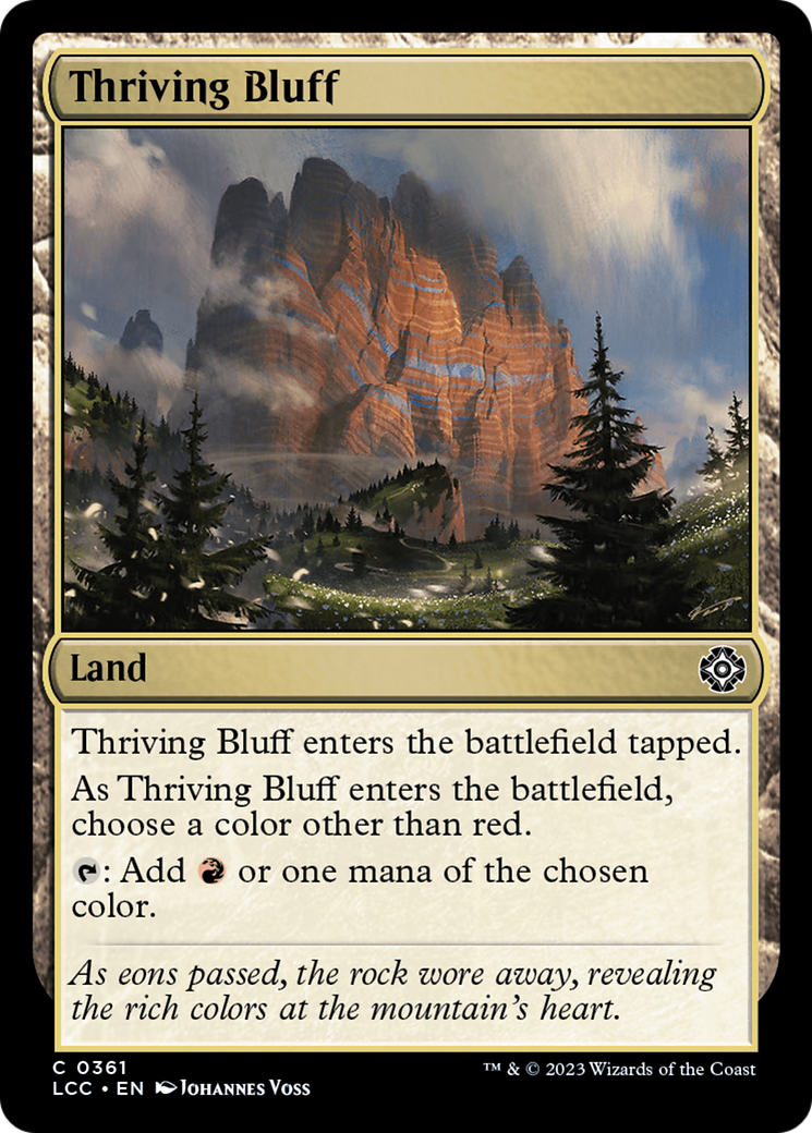 Thriving Bluff [The Lost Caverns of Ixalan Commander] | Card Citadel