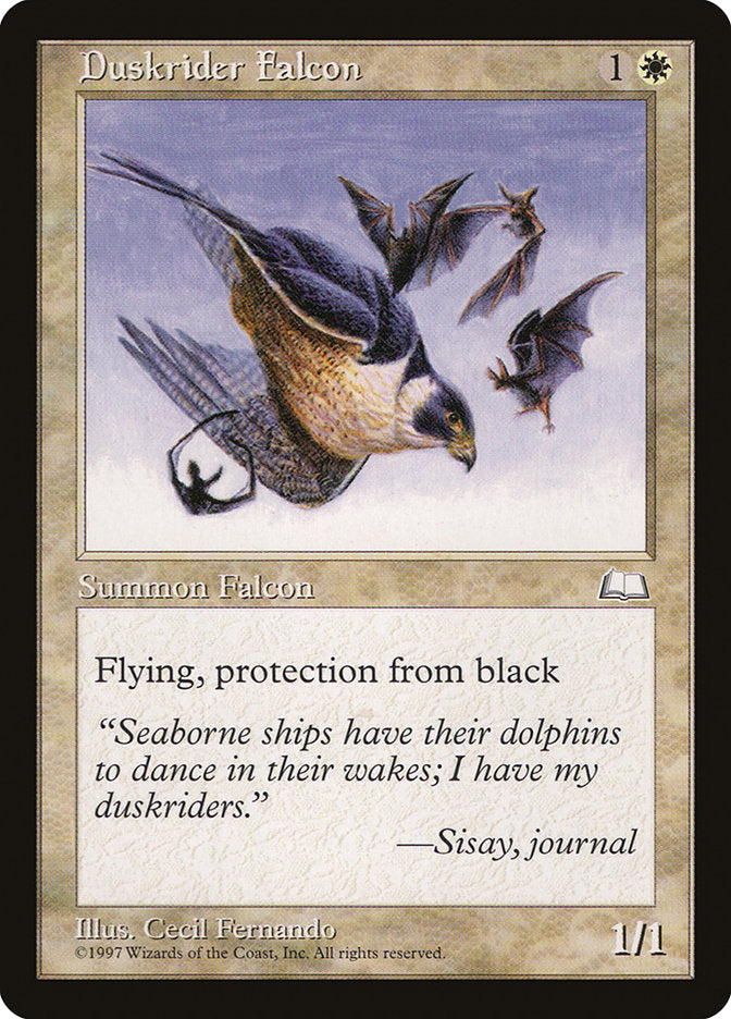 Duskrider Falcon [Weatherlight] | Card Citadel