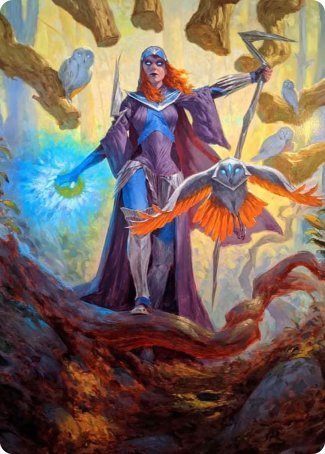 Kasmina, Enigma Sage Art Card [Strixhaven: School of Mages Art Series] | Card Citadel