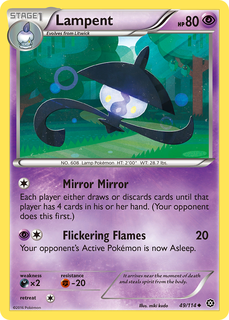 Lampent (49/114) [XY: Steam Siege] | Card Citadel