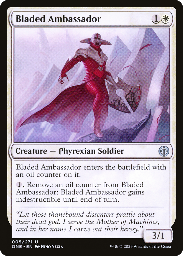 Bladed Ambassador [Phyrexia: All Will Be One] | Card Citadel