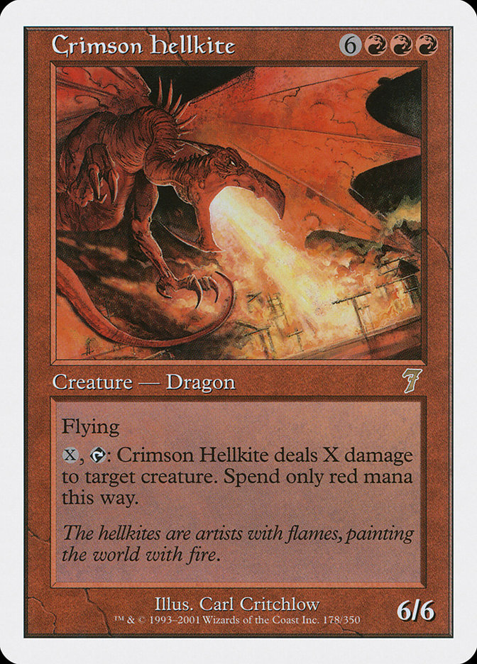 Crimson Hellkite [Seventh Edition] | Card Citadel