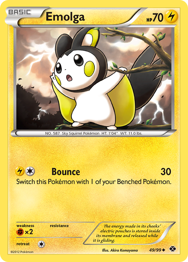 Emolga (49/99) [Black & White: Next Destinies] | Card Citadel