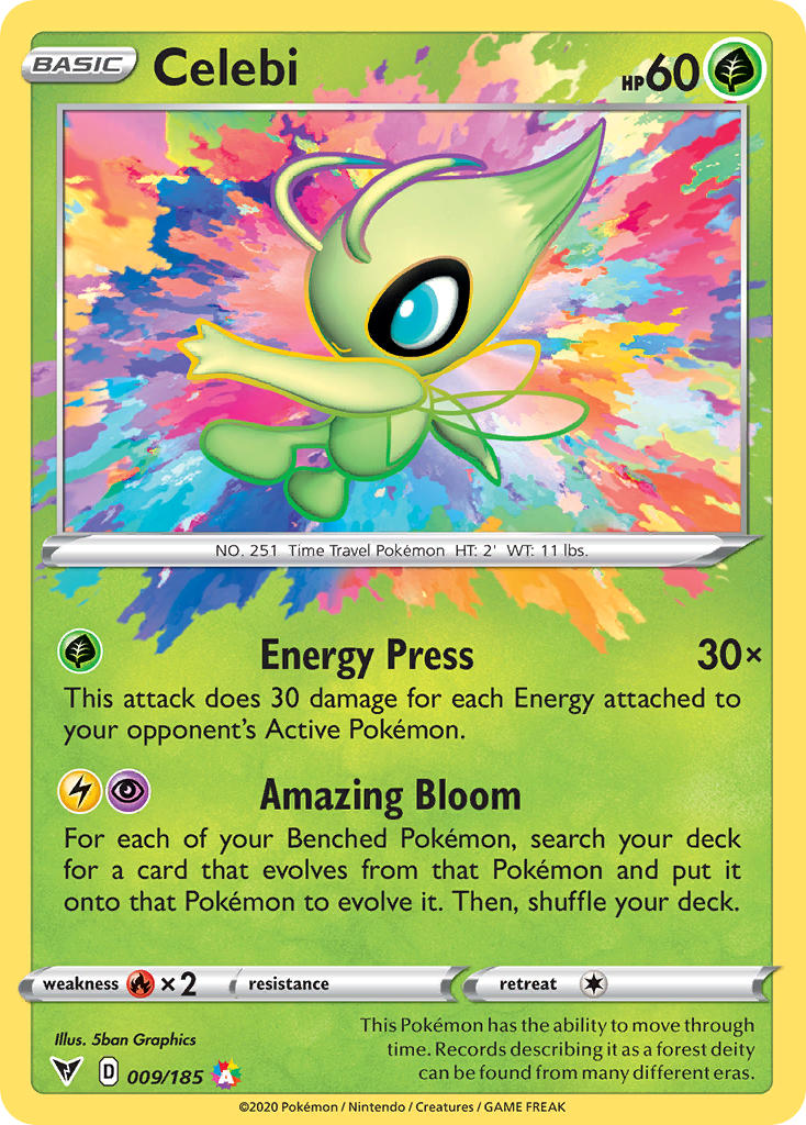 Celebi (009/185) [Sword & Shield: Vivid Voltage] | Card Citadel