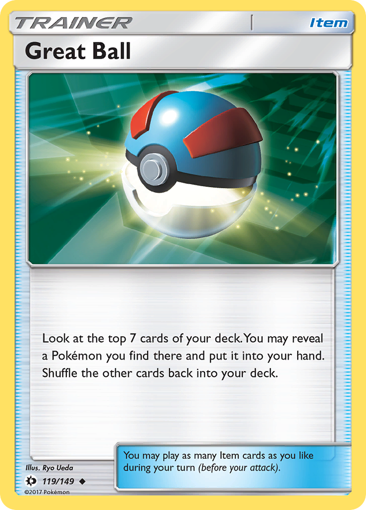 Great Ball (119/149) [Sun & Moon: Base Set] | Card Citadel