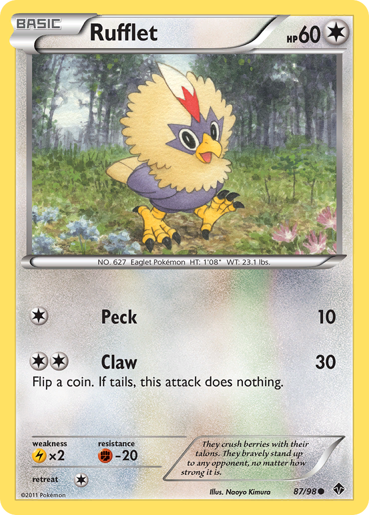Rufflet (87/98) [Black & White: Emerging Powers] | Card Citadel