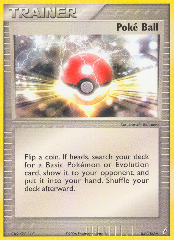 Poke Ball (82/100) [EX: Crystal Guardians] | Card Citadel