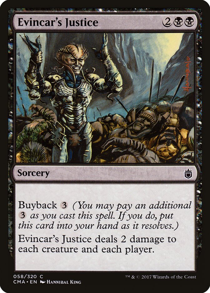 Evincar's Justice [Commander Anthology] | Card Citadel