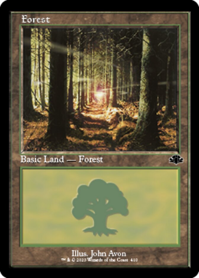 Forest (410) (Retro) [Dominaria Remastered] | Card Citadel