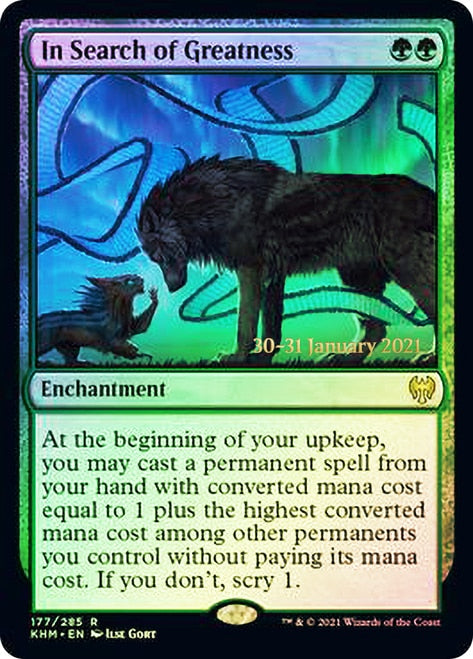 In Search of Greatness  [Kaldheim Prerelease Promos] | Card Citadel