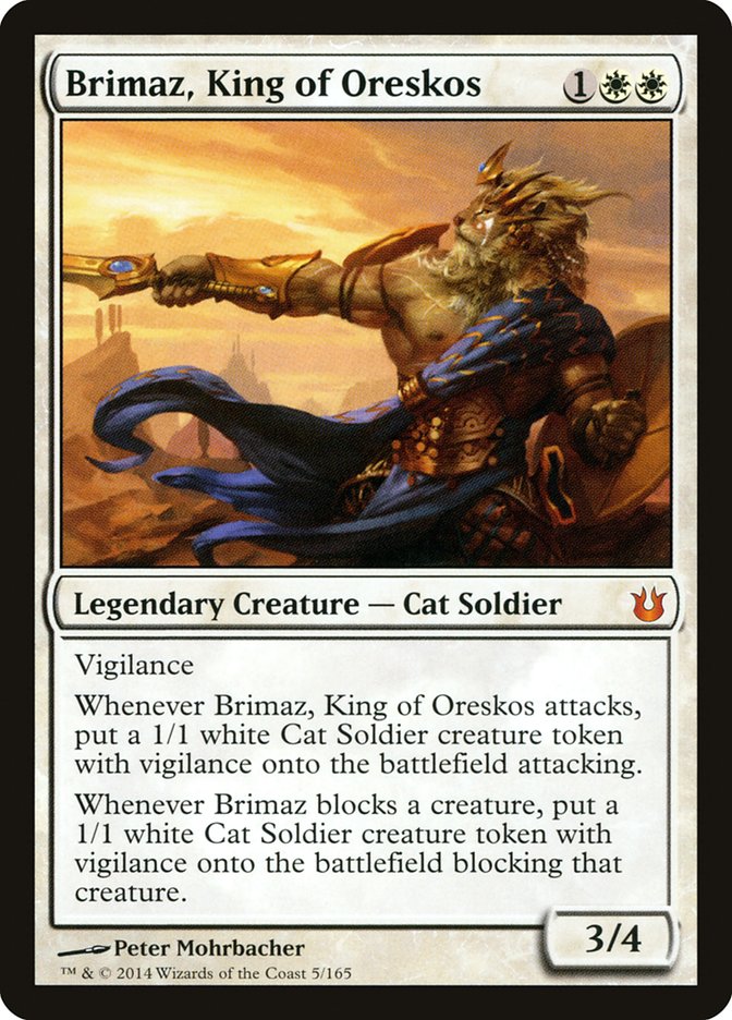 Brimaz, King of Oreskos [Born of the Gods] | Card Citadel