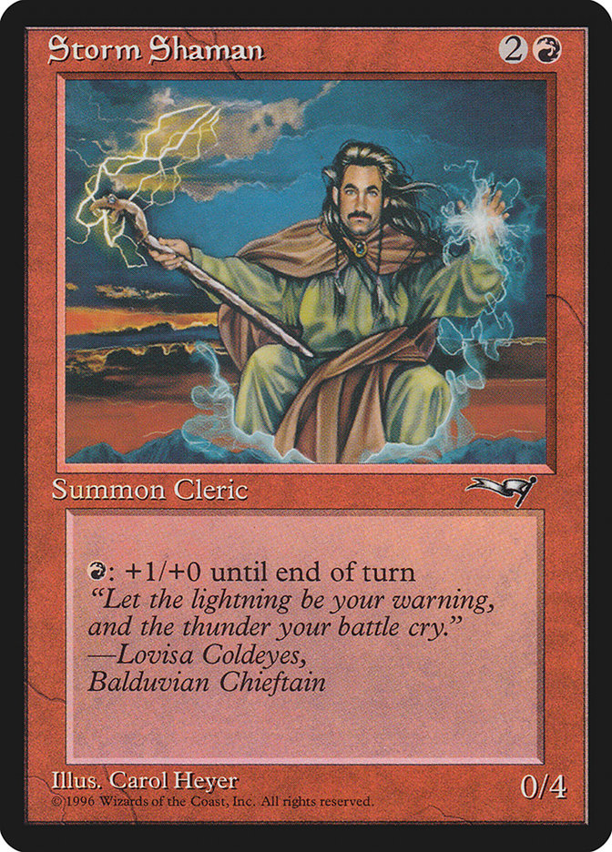 Storm Shaman (Male) [Alliances] | Card Citadel