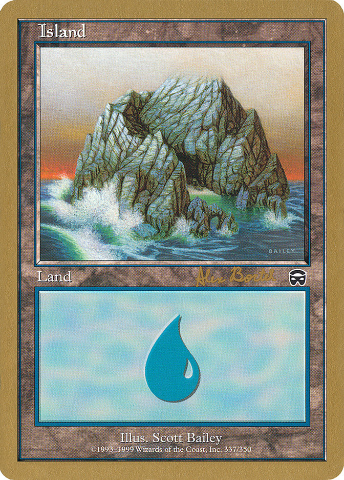 Island (ab337a) (Alex Borteh) [World Championship Decks 2001] | Card Citadel