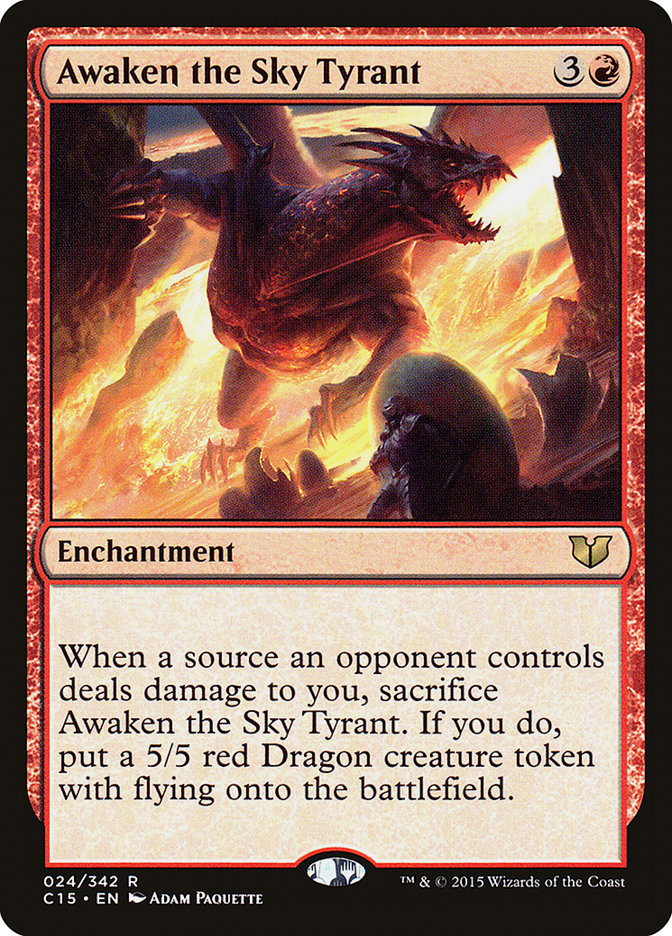 Awaken the Sky Tyrant [Commander 2015] | Card Citadel