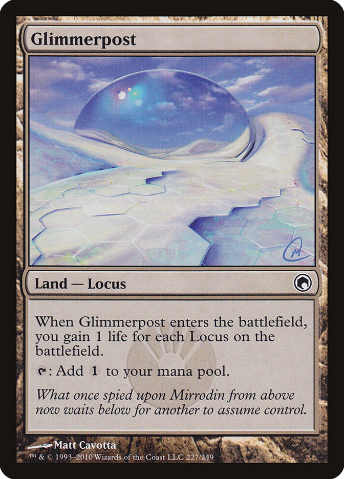 Glimmerpost [Scars of Mirrodin] | Card Citadel