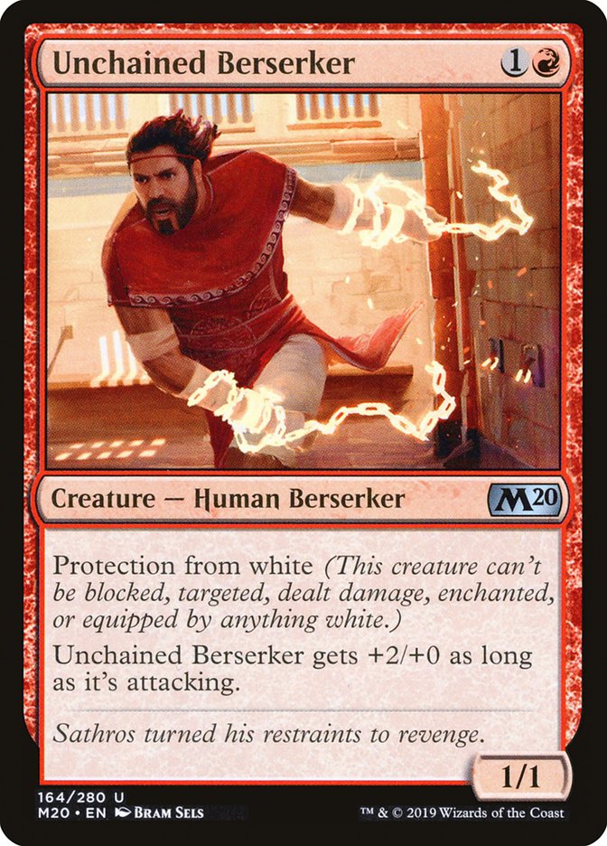 Unchained Berserker [Core Set 2020] | Card Citadel