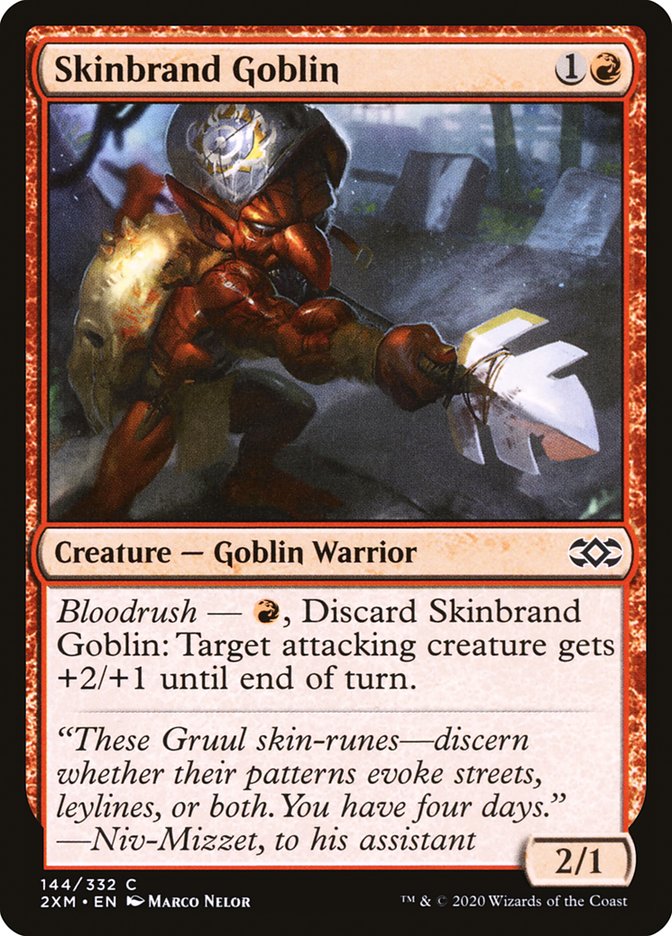 Skinbrand Goblin [Double Masters] | Card Citadel