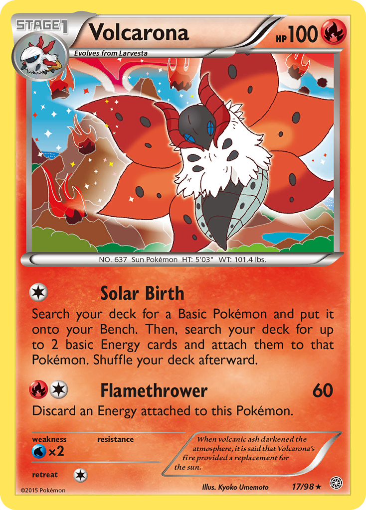 Volcarona (17/98) [XY: Ancient Origins] | Card Citadel