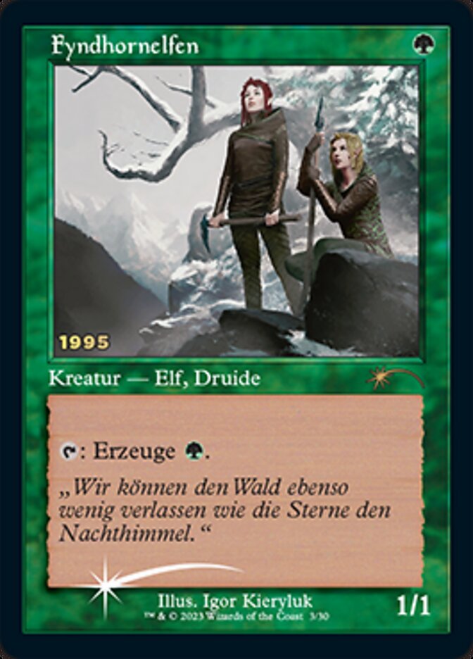 Fyndhornelfen (Fyndhorn Elves) [30th Anniversary Promos] | Card Citadel