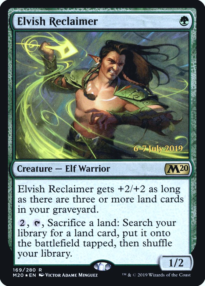 Elvish Reclaimer  [Core Set 2020 Prerelease Promos] | Card Citadel