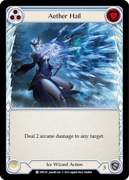 Aether Hail (Blue) [UPR129] (Uprising) | Card Citadel