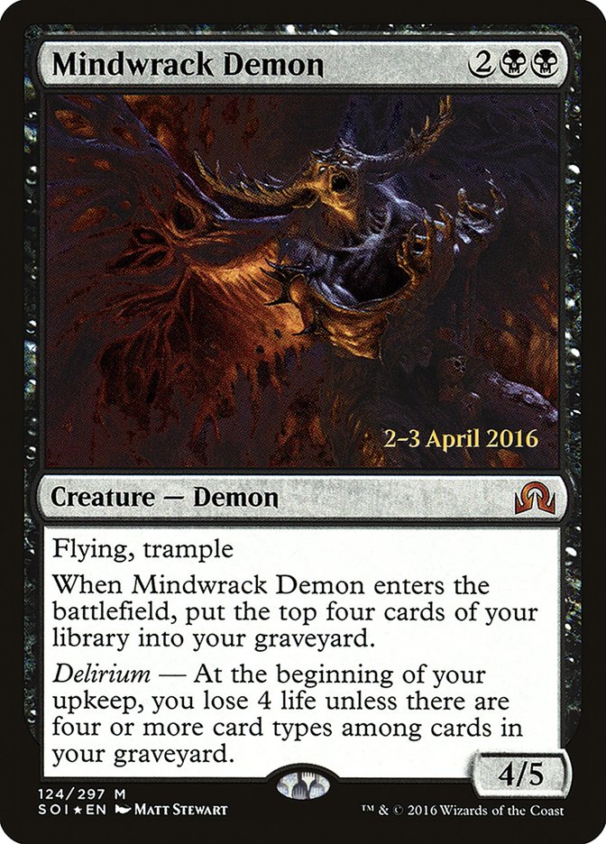 Mindwrack Demon [Shadows over Innistrad Promos] | Card Citadel