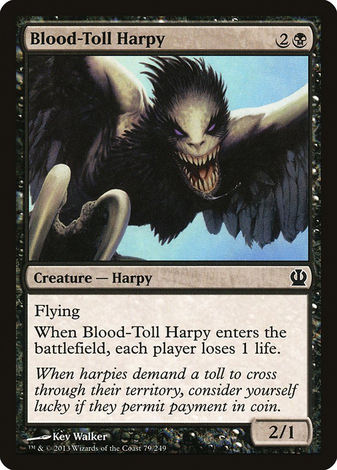 Blood-Toll Harpy [Theros] | Card Citadel