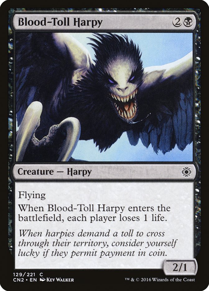 Blood-Toll Harpy [Conspiracy: Take the Crown] | Card Citadel