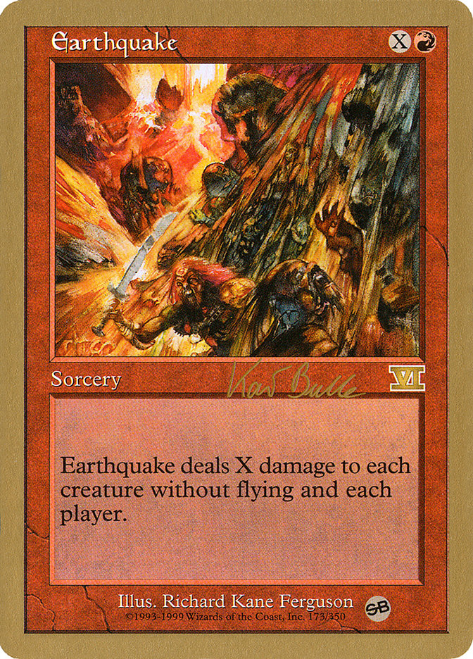 Earthquake (Kai Budde) (SB) [World Championship Decks 1999] | Card Citadel