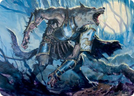 Moonrage Brute Art Card [Innistrad: Midnight Hunt Art Series] | Card Citadel