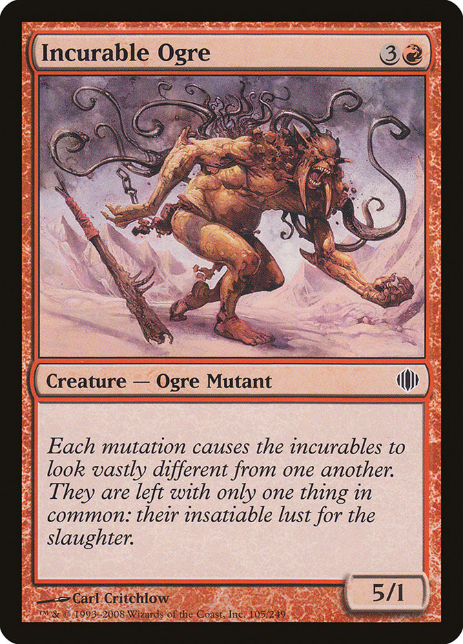 Incurable Ogre [Shards of Alara] | Card Citadel