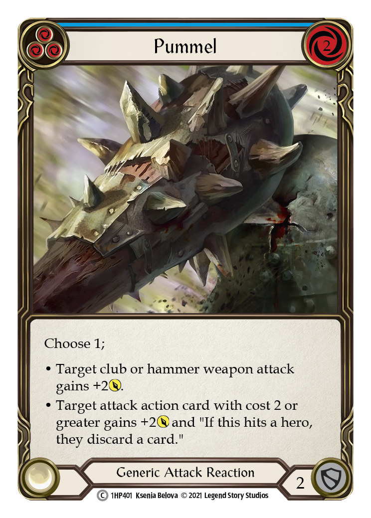 Pummel (Blue) [1HP401] | Card Citadel