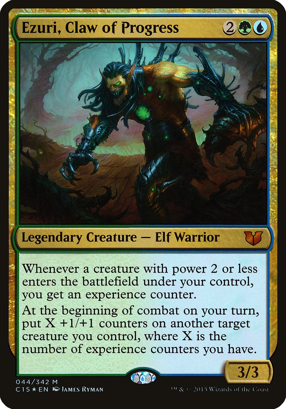 Ezuri, Claw of Progress (Oversized) [Commander 2015 Oversized] | Card Citadel