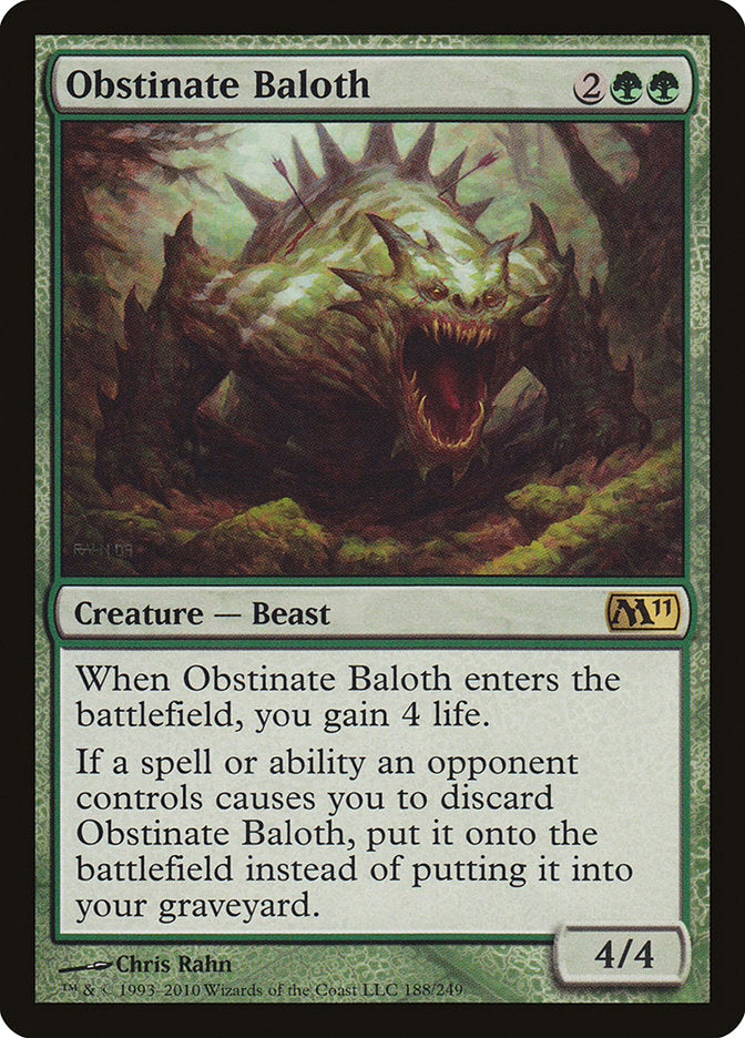 Obstinate Baloth [Magic 2011] | Card Citadel